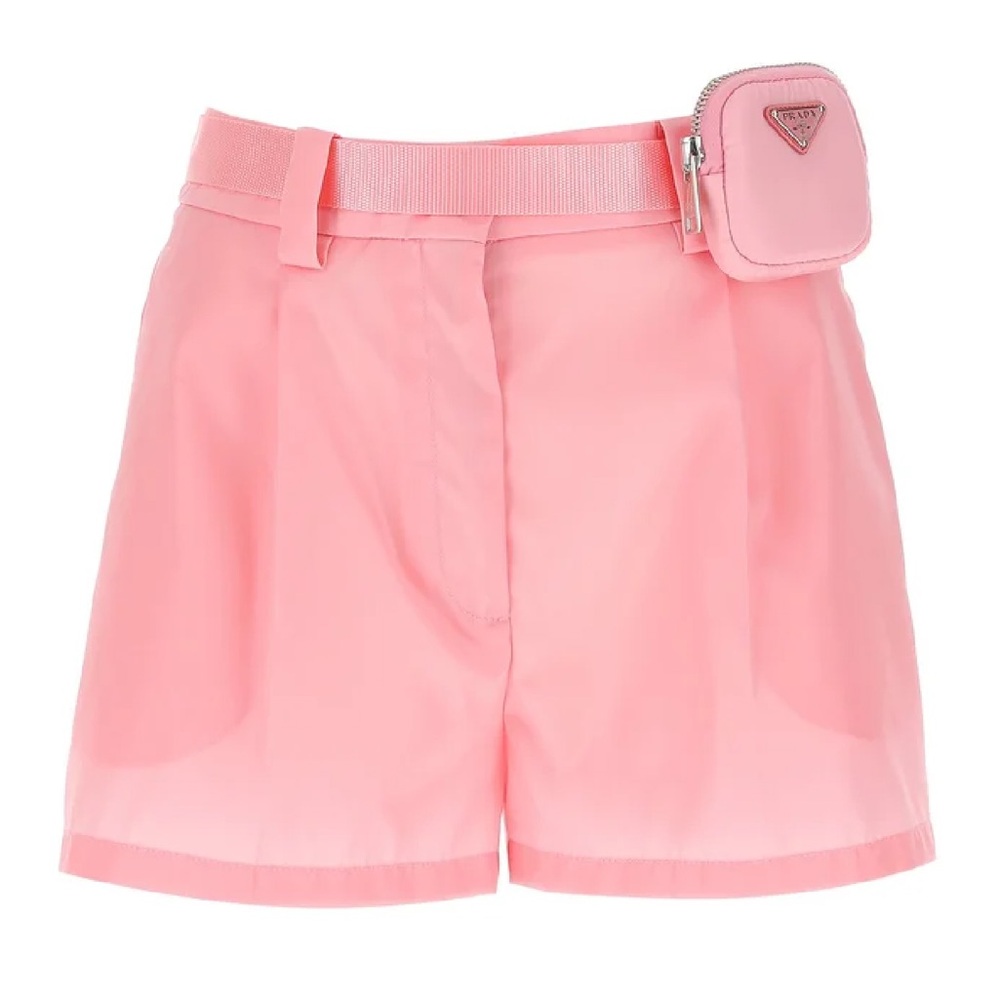 Prada belted Re-Nylon shorts